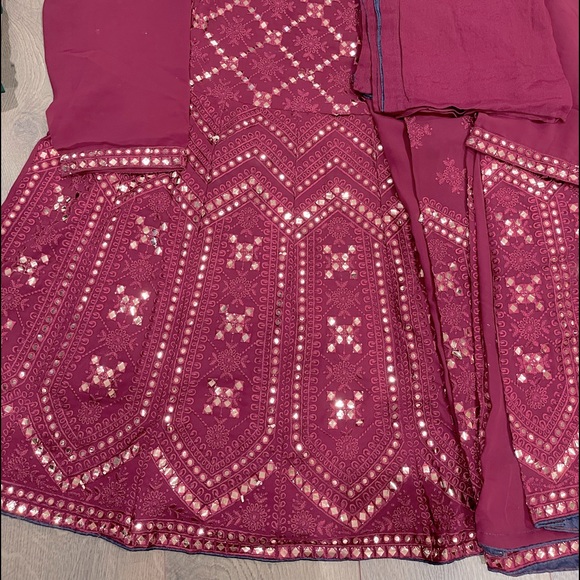 Purple Indian Sharara Suit - brand new - Picture 3 of 5
